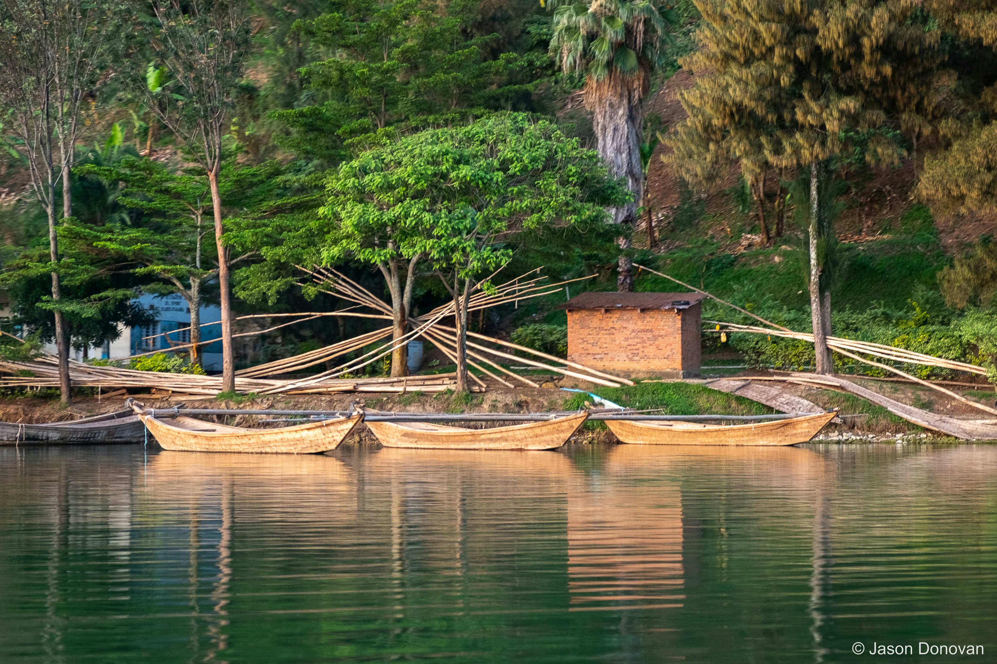 Fishing Boats on the Shore Rwanda photography by Jason Donovan