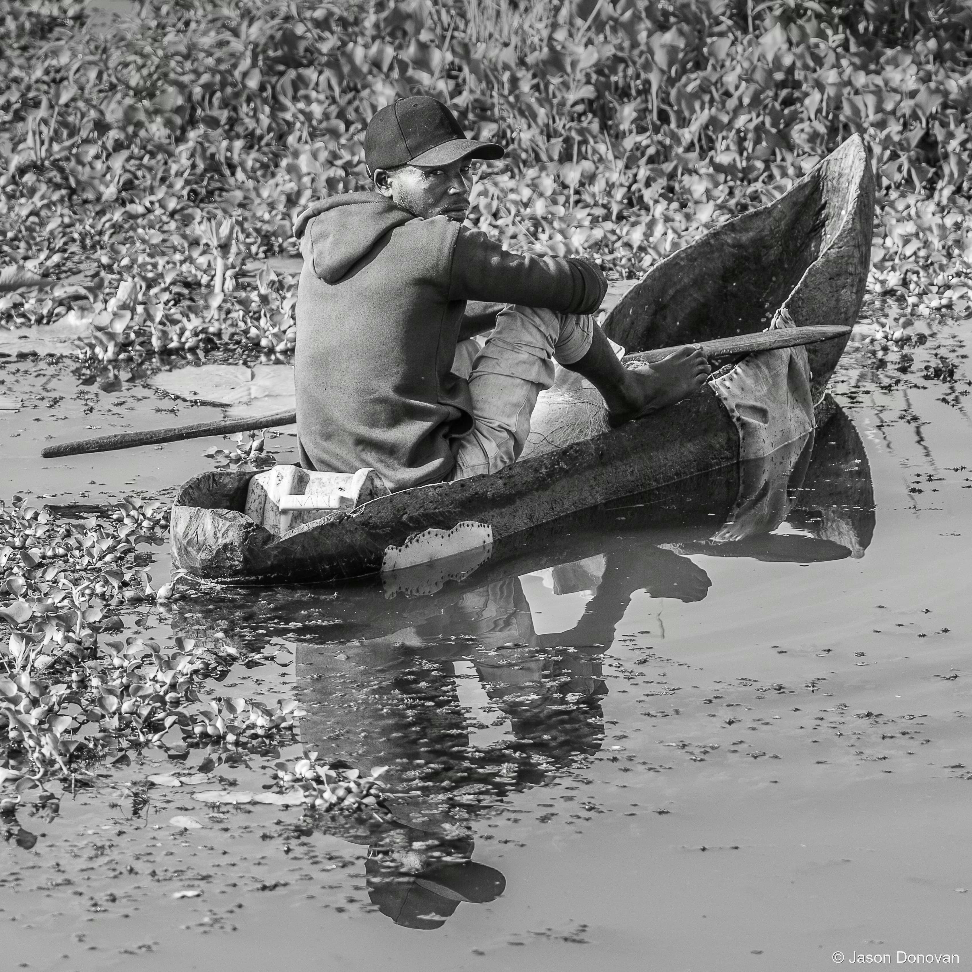 Local Fisherman near Akagera Rwanda photography by Jason Donovan