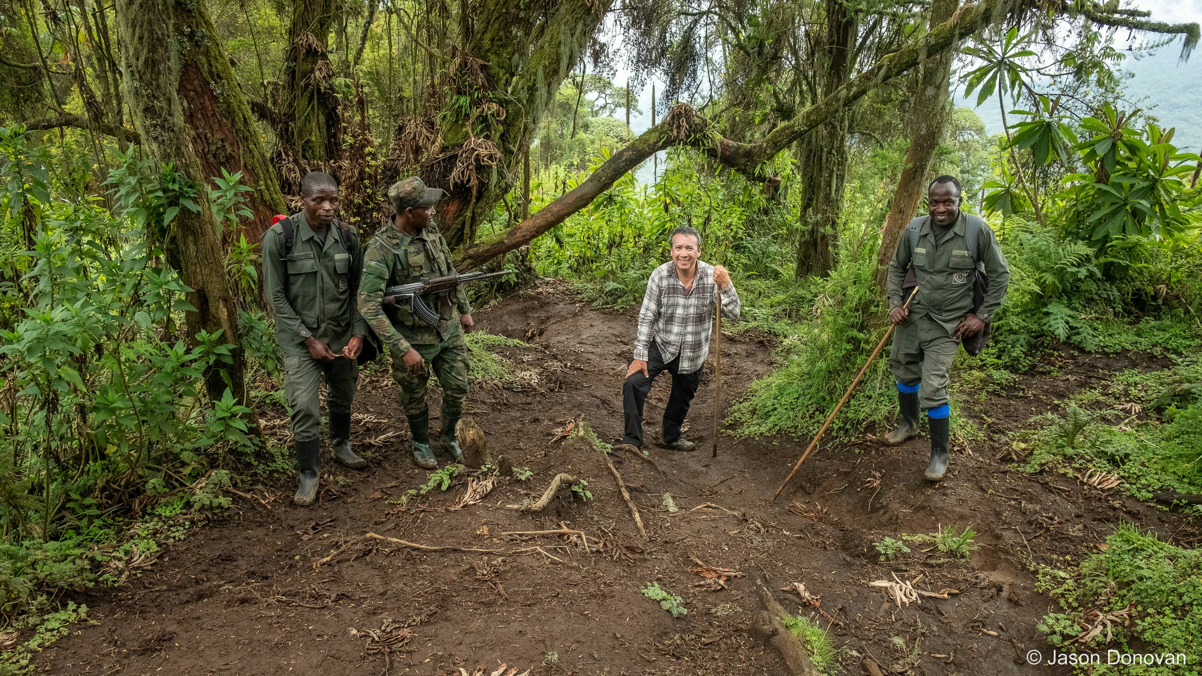 Hiking Mt Bisoke Rwanda photography by Jason Donovan