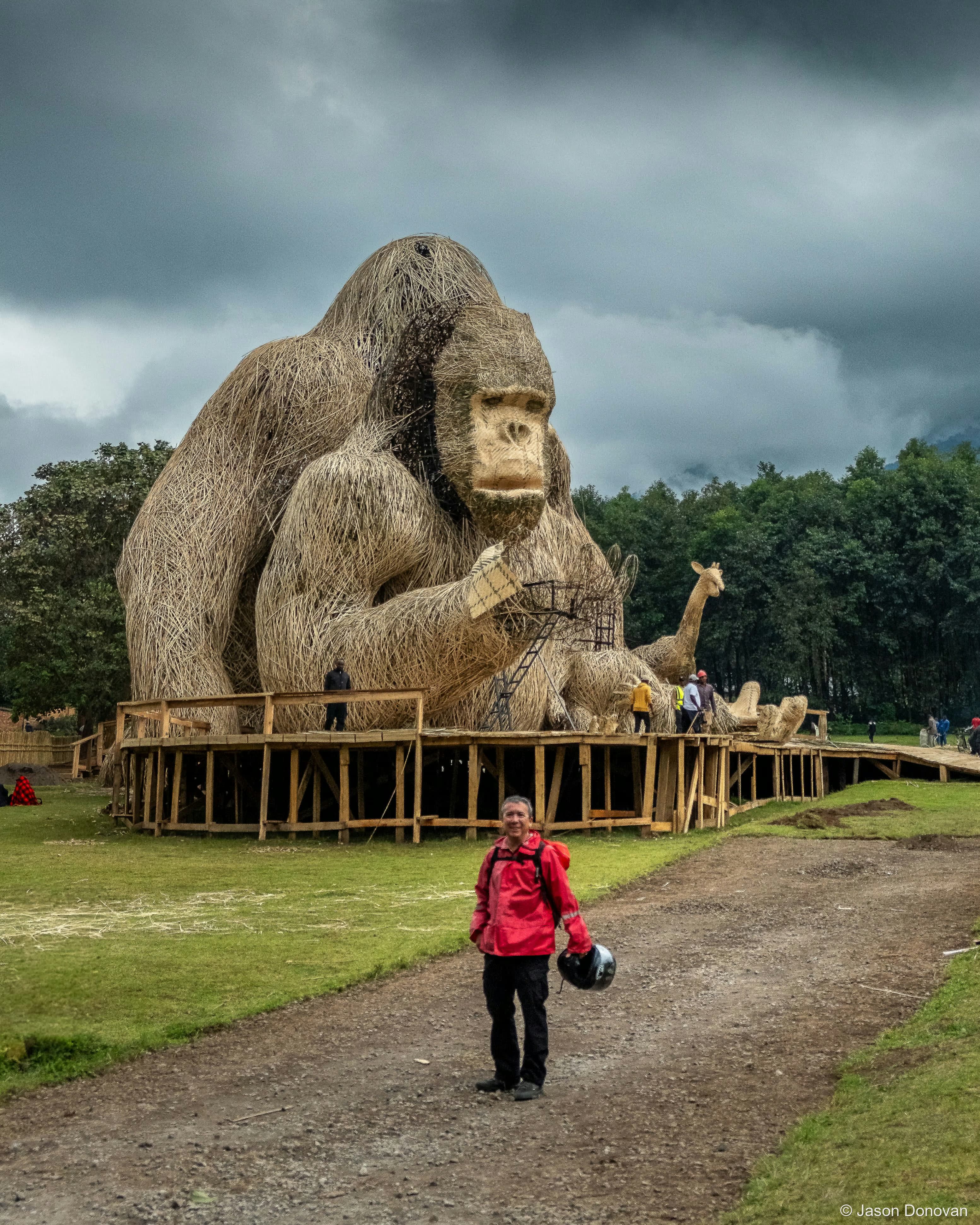 Tourist at Musanze Rwanda photography by Jason Donovan